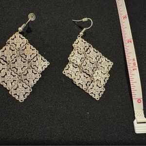Elegant Silver Filigree Earrings